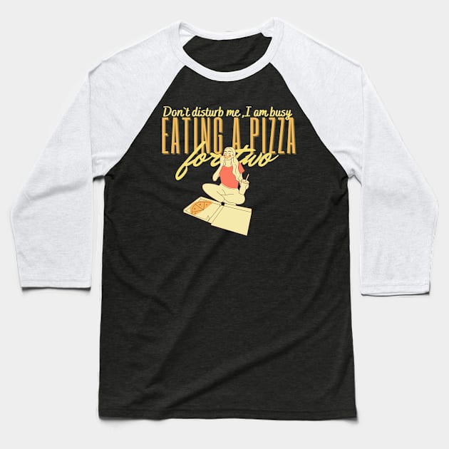 Eating Pizza for Two Baseball T-Shirt by Souls.Print